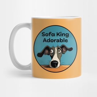 sofa king adorable dog Mug